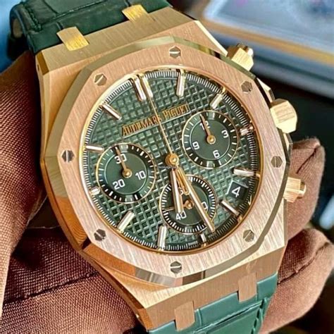 audemars piguet royal oak cinturino pelle marropne|audemars piguet green oak.